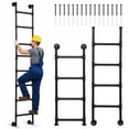 thumbnail image 3 of golytefs Heavy-duty Metal Ladder Wall Mounted Ladder Space-saving for Caravans Dormitory, 3 of 9