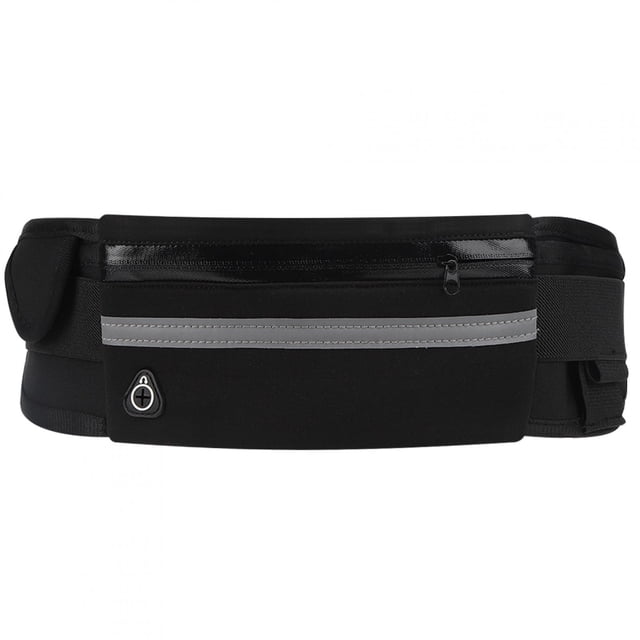 Riñonera multifunción para correr para hombre, riñonera deportiva para mujer, bolsa para teléfono, paquete de almacenamiento (tamaño libre negro) YUNYI BRAND Deportes