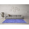 thumbnail image 3 of Ahgly Company Machine Washable Indoor Rectangle Southwestern Blue Country Area Rugs, 2' x 5', 3 of 4