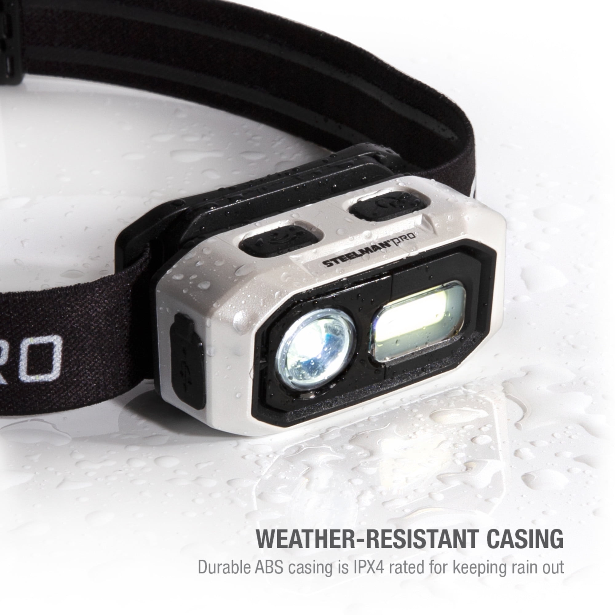 STEELMAN PRO 60739 300 Lumen Motion-activated Rechargeable Headlamp