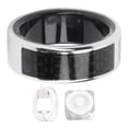 thumbnail image 2 of Smart Smart Ring Fitness Tracker Men Women Touch Screen IP68 Health Exercise Redord Steps with Charging Bay Silver, 2 of 7