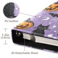 thumbnail image 3 of FORMRS 3 Ring Photo Album 4"x6" Self Adhesive Large Capacity PU Leather Cover, Halloween Cats, 3 of 8