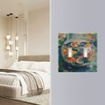 thumbnail image 4 of Yayeee Toggle Light Switch Wall Plate 2-Gang 4.56"x4.48" Decorative Outlet Cover, Green Goldfish, 4 of 7