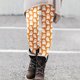 thumbnail image 4 of Gibobby Leggings con bolsillos dama Leggings con estampado Halloween para mujer Leggings elásticos pantalones casuales botas pantalones（Dorado， S), 4 of 5
