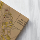 thumbnail image 4 of Yuarrent Paquete de 2 cuadros colgantes con patrón de mapa con marco cuadros decorativos impermeables gruesos pinturas desmontables para sala Decoración del hogar, 4 of 6