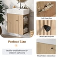 thumbnail image 3 of Noble House 21.6" Floating Bathroom Vanity with Ceramic Basin, Left Storage, Modern Style, 3 of 9