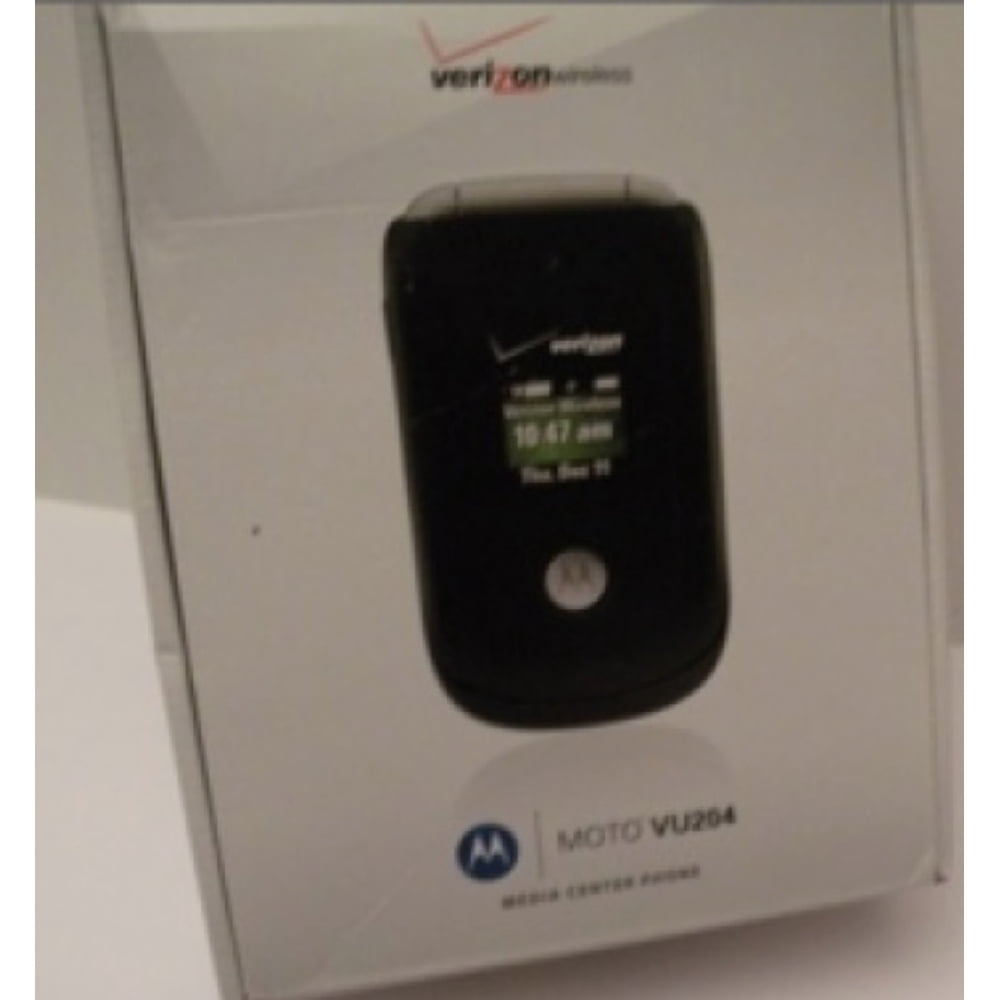 NIB NEW Motorola VU204 Verizon Black Camera Flip Cell Phone Walmart