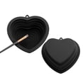 thumbnail image 5 of Unique Bargains 1pc Portable Heart Makeup Brush Cleaning Mat Black, 5 of 6