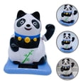 thumbnail image 3 of Adorno de panda para tablero de auto, adorno solar para auto, adorno de estatua de panda con energía solar, adorable adorno de panda para auto, figura de panda cabezón para auto, 3 of 7