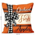 thumbnail image 3 of Thanksgiving Decorations Throw Pillow Covers,17.7x17.7 Inch Autumn Decorative Throw Cushion Case for Sofa Bedroom Living Room | Pumpkin Bow Decor Throw Pillowcase, 3 of 7