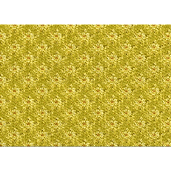 Ahgly Company Indoor Rectangle Patterned Rubber Ducky Yellow Area Rugs, 7' x 10'