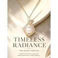 thumbnail image 3 of TANGPOET 925 Sterling Silver Gold Plated White Pearl Necklace Women, 3 of 5