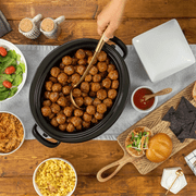 Crock-Pot One-Touch Control 6-Quart Cook & Carry Slow Cooker, Matte Black