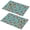 Pioneer Flower Floral, variant on Placemat, Pioneer Flower Floral Print Pattern Place Mats Table Mat Set Of 2, PVC Washable Placemats for Party Kitchen Dining Decoration, 18x12 Inch, Fade Resistant