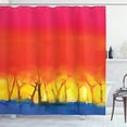 thumbnail image 1 of Ambesonne Fantasy Shower Curtain, Colorful Abstract Tree, 69"Wx84"L, Fuchsia Orange, 1 of 3