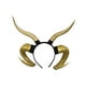 thumbnail image 1 of Diadema de cuerno de oveja, accesorio gótico punk para el cabello, aro para carnaval Oro, 1 of 9
