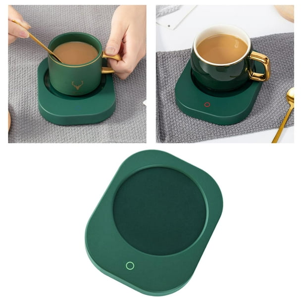 USB 2 Temperature Settings Thermal Coaster for Beverage Dark Green ...