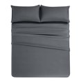 thumbnail image 2 of Microfiber Bed Sheet Set Hotel Style Deep Pocket，Cool & Breathable Bed Sheets Gray, 2 of 8