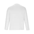 thumbnail image 4 of Tawop Men Shirts Crew Neck Long Sleeve Pullover Graphic Casual White L, 4 of 5