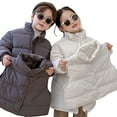 thumbnail image 6 of AJZIOJIRO Kids Baby Toddler Boys Girls down Puffer Jacket，Autumn Winter Warm down Coat +Thick Warm Vest Outwear Two Piece Set Toddler Medium Length Cotton Snowsuit Jacket for 1-6Y, 6 of 6