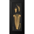 thumbnail image 2 of Babbitt, Gwendolyn 7x14 Black Modern Framed Museum Art Print Titled - Gold Feathers I, 2 of 5