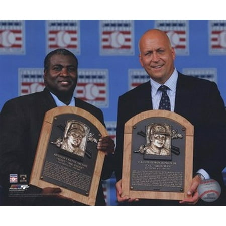 Ripken Jr Hall Of Fame - Tony Gwynn Cal Ripken Jr - 2007 Hall of Fame Induction Ceremony Sports Photo
