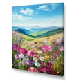 thumbnail image 2 of Designart "Mountain Countryside Adorned With Pansies" Pansies Wall Art Prints, 2 of 7