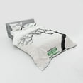 thumbnail image 3 of Ambesonne Winter Bedding Set 3 Pcs, Retro Bench and Tree, Twin, Charcoal Grey Sea Green, 3 of 3