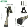 thumbnail image 3 of Uxcell 1-Pack Topes de Puerta, Tope de Puerta de Caída de Aleación de Aluminio de 4 Pulgadas con Altura Ajustable [Tono Bronce], 3 of 7