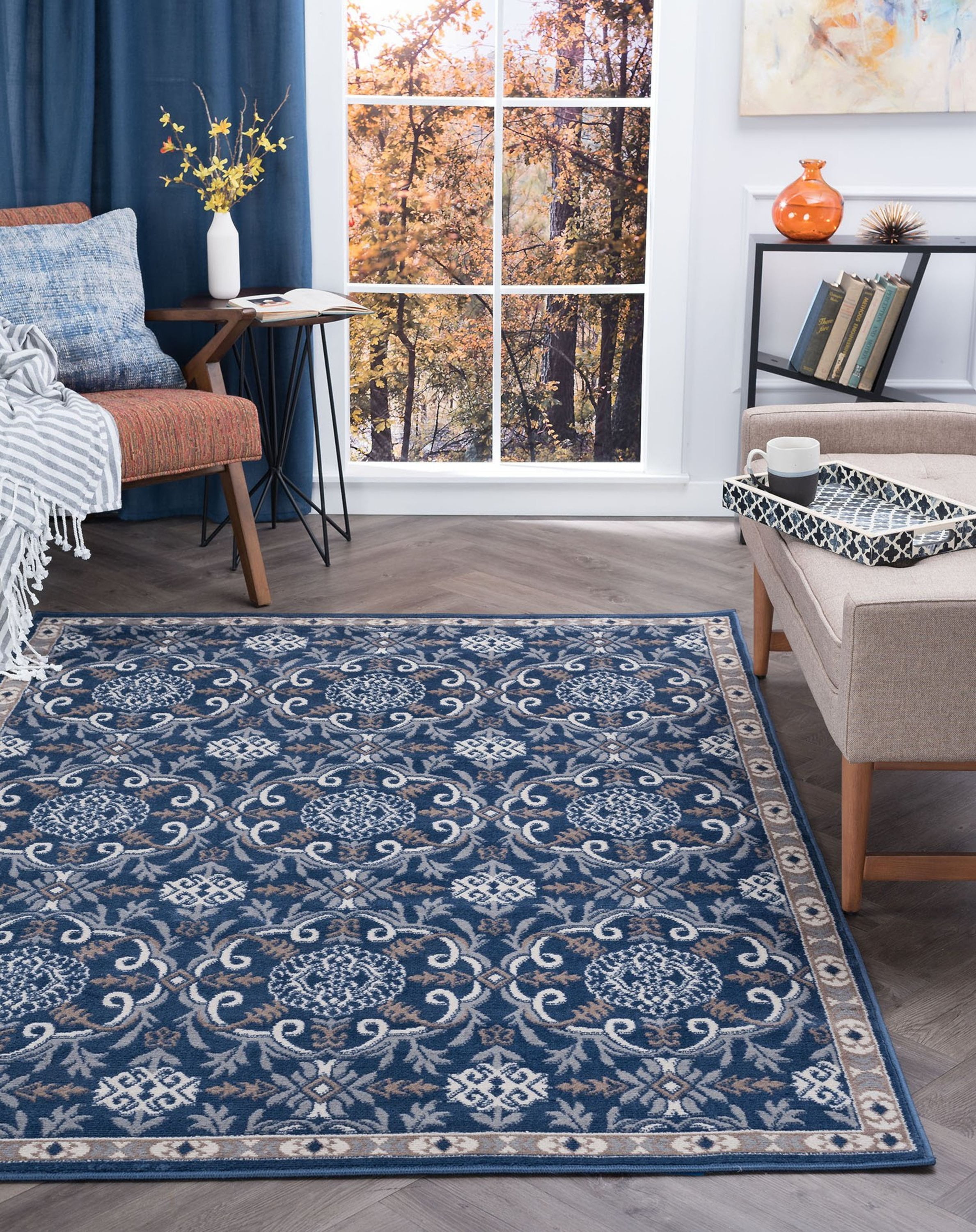 Bliss Rugs Eliza Traditional Indoor Area Rug
