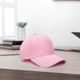 thumbnail image 3 of Opolski Men Outdoor Hat Women Peaked Adjustable Long Brim Baseball Hat for Men Women Sun Anti uv Solid Color Outdoor Pink, 3 of 8