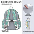 thumbnail image 5 of Husky and Coffee Backpack for School,Cute School Bag,Schoolbag with Adjustable Shoulder Straps & Padded Back,13.4"x11"x4.7", 5 of 6