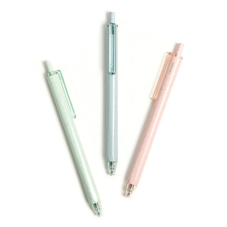 pack) U Brands U-Eco Gel Pen, Black Ink, Pastel Speckle, Count