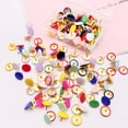 thumbnail image 3 of Paquete de 200 chinchetas (10x10 mm) con cabezas de plástico y puntas de acero para tablones de anuncios decorativos y mapas de oficina, colores variados, 3 of 5