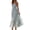 Light Blue, variant on Women's Tiered Halter Neck Cami Dress with Ruching and Lined Bodice 95% Polyester and 5% Spandex for Daytime Events