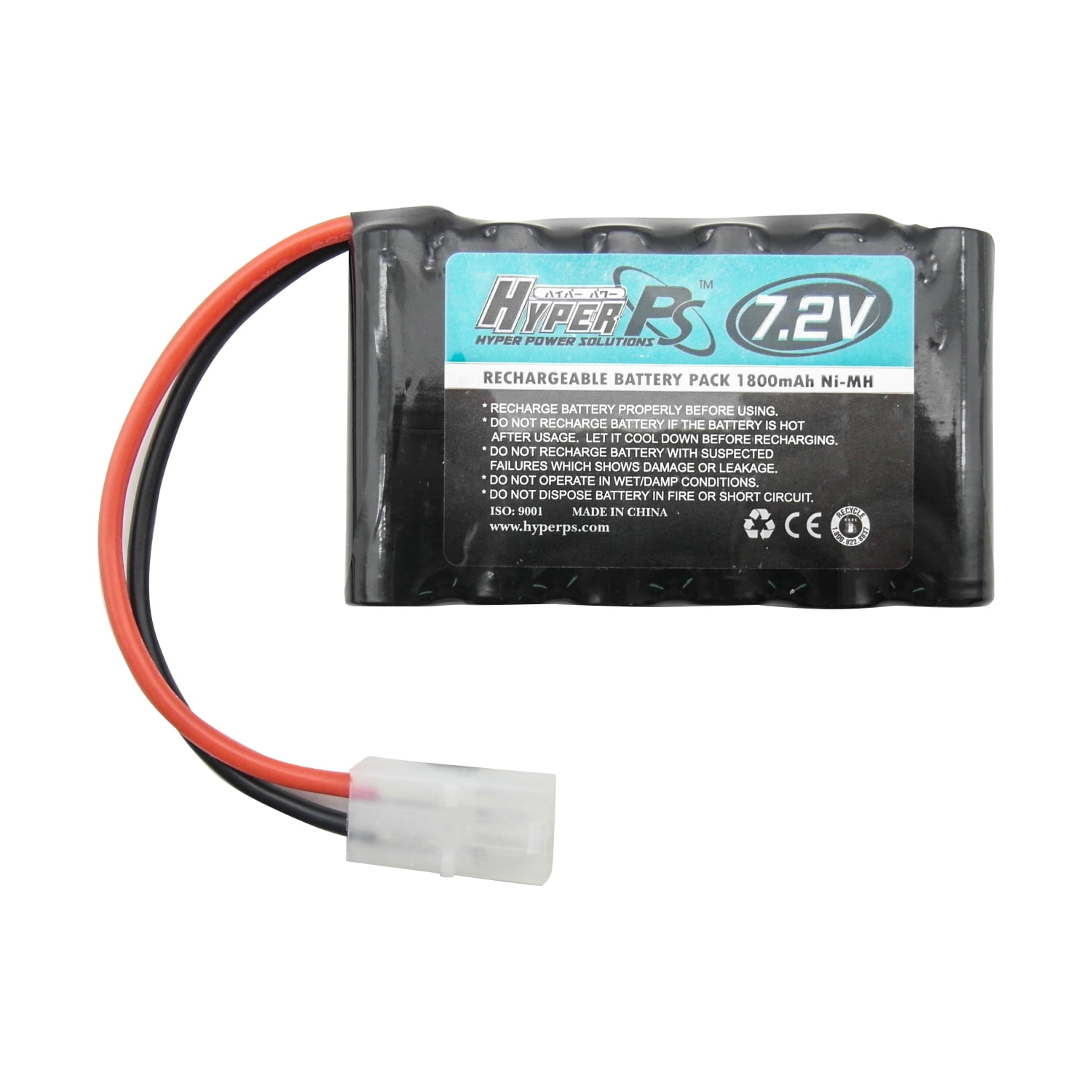7.2V 1800mAh NiMH 6 Cell Rechargeable Replacement Battery Pack for RC