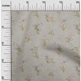 thumbnail image 1 of oneOone Cotton Poplin Twill Dusty Gray Fabric Leaves & Floral Artistic Sewing Fabric By The Yard Printed Diy Clothing Sewing Supplies 56 Inch Wide, 1 of 4