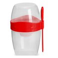 thumbnail image 1 of Estbridge Breakfast On the Go Cups Take and Go Yogurt Cup with Topping Cereal Cup with spoon and fork Overnight Oats or Oatmeal Container Jar 870ml, 1 of 18