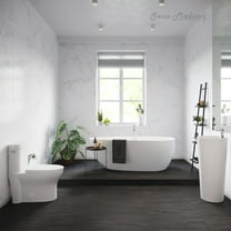 Monaco One-Piece Elongated Left Side Flush Handle Toilet 1.28 gpf