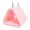 Pink, variant on Blue Plush Bird Hammock Hanging Cozy Cave Hut, Parrot Hideaway Bed for Cage, Warm Hanging Nest for Small Birds, Bird House for Sleeping and Resting, Bird Cage Accessory