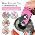 thumbnail image 3 of 2 in 1 Easy Can Tab Opener Soda Can Opener with Keychain Strap Help for Long Nails,Kids,Sore Hands,Arthritis Cat Face Blue, 3 of 6