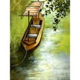 thumbnail image 3 of Larson 15x18 Black Modern Framed Museum Art Print Titled - Going Boating On The Lake, 3 of 5