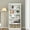 white 67.4H x 31.5W x 12.8''D, variant on 5 Tier Book Shelf, Wooden Bookcase, Farmhouse Book Shelf with Storage, Multipurpose Bookshelf for Home Office, Living Room, Bed Room 