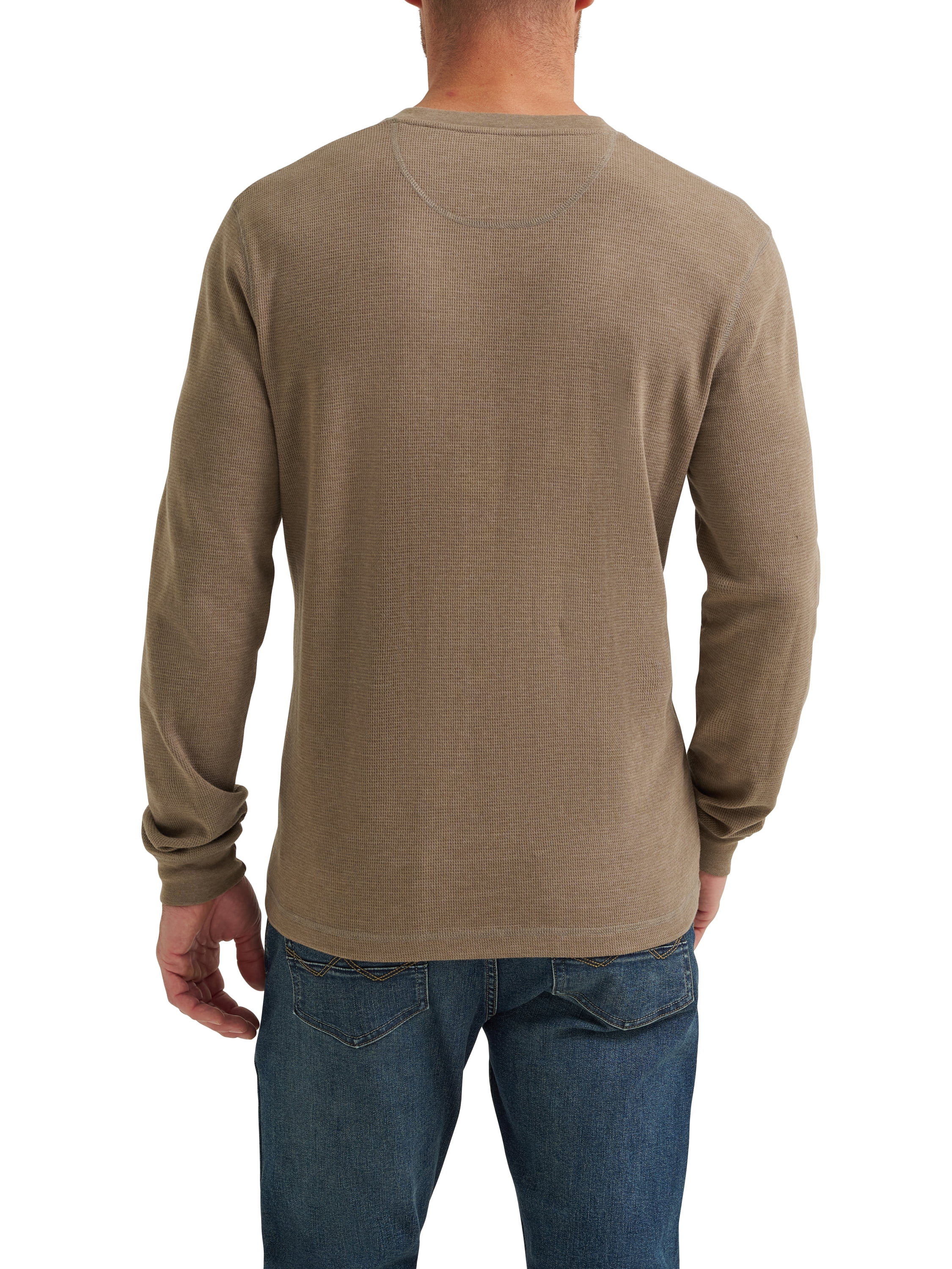 Wrangler® Men's Long Sleeve Henley Shirt, Sizes S-3XL