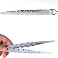 thumbnail image 1 of Pinzas para narguile BBQ Shisha Pinzas para carbón Pinzas largas de acero inoxidable Plata 2PCS LingWen 1327534079456, 1 of 1