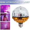 thumbnail image 3 of DJ  RGB Party Lamp Bulb with Socket, Colorful Rotating Disco Ball Light,  Strobe Effects, Energy Efficient, 3 of 8