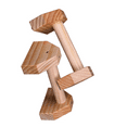 thumbnail image 3 of Push-Up Stand Wood Pushup Bars Non-Slip Base Exercise Home Workout Equipment Handle Stands for Strength Training 30CM, 3 of 5