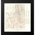 thumbnail image 2 of Tschanz 20x21 Black Modern Framed Museum Art Print Titled - Lincoln County Minerals Nevada Mines - Tschanz, 2 of 5