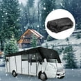 thumbnail image 4 of BotaniNest Options de Tailles Multiples 1 Pce Housse de Toit Robuste Imperméable Anti-Neige Anti-Taches pour VR pour Autocaravanes Classe A/B/C Roulottes Pop-Up et Campeurs Remorques de Voyage Convient aux VR de 16 Pi à 41 Pi Noir, 4 of 4