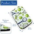 thumbnail image 4 of Tennis Soft Comfortable Furry Printed Armrest Cover Car Armrest Mat Armrest Accessory 12.5x8.2 Inch, 4 of 6
